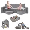 Modular Kids Play Couch,Kids Couch Building Fort, Kids Couch for Playroom and Bedroom