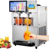 VEVOR Commercial Slushy Machine, 8L / 2.1 Gal Double Bowl Margarita Machine, 1155W Stainless Steel Margarita Smoothie Frozen Drink Maker