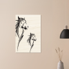 Equestrian Elegance Wood Print Art and Design by HadiArts