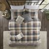 6 Piece Herringbone Duvet Cover Set