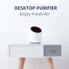 Mini Air Purifiers Portable Desktop Air Freshener HEPA Filter Air Cleaner USB Rechargeble Air Purifiers for Office Desktop Living Dorm Room Smoke Kitc