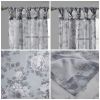 Printed Floral Twist Tab Top Voile Sheer Curtain(Only 1 Pc Panel)