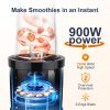 KOIOS 900W Smoothie Blender, Personal Blender for Shakes and Smoothies with 2 No-BPA 22 oz Portable Blender Bottles and To-Go Lids