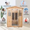 Four person Old fir Far-infrared outdoor sauna room