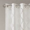 Fretwork Burnout Sheer Curtain Panel(Only 1 Pc Panel)