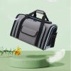 Cat carrying bag, airline approved pet carrying bag, soft edged pet travel expandable and foldable dog carrying bag