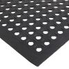 Bar Kitchen Industrial Multi-functional Anti-fatigue Drainage Rubber Non-slip Hexagonal Floor Mat  35" x 59"