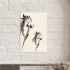 Equestrian Elegance Wood Print Art and Design by HadiArts