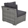 Patio Furniture Set Outdoor Furniture Daybed Rattan Sectional Furniture Set Patio Seating Group With Cushions and Center Table for Patio, Lawn