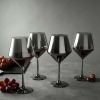 Thyme & Table Angled Wine Glass in Smoke Finish