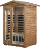 Two person Far infrared old fir outdoor sauna room