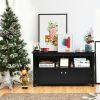 44 Inches Wooden Storage Cabinet TV Stand