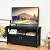 44 Inches Wooden Storage Cabinet TV Stand