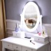 FCH With Light Bulb Single Mirror 5 Drawer Dressing Table White(=60709581)