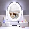 FCH With Light Bulb Single Mirror 5 Drawer Dressing Table White(=60709581)