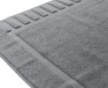 Luxury Bath Mat Floor Towel Set Absorbent Cotton Hotel Spa Shower Bathtub Mats [Not a Bathroom Rug] 22x34 inch 2 Pack | Gray and White