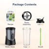 KOIOS 900W Smoothie Blender, Personal Blender for Shakes and Smoothies with 2 No-BPA 22 oz Portable Blender Bottles and To-Go Lids