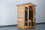 Two person Far infrared old fir outdoor sauna room