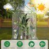 Walk in Greenhouse with 3 Tier 6 Shelves,2 More Bottom Shelves Reinforced Plant House,Steel Frame Growhouse/Green House for Outdoor