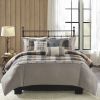 6 Piece Herringbone Duvet Cover Set