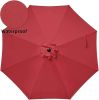 9' Patio Umbrella Outdoor Table Market Yard Umbrella with Push Button Tilt/Crank