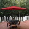 9' Patio Umbrella Outdoor Table Market Yard Umbrella with Push Button Tilt/Crank