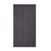 Twin Size Murphy Bed with Wardrobe and Drawers;  Storage Bed;  can be Folded into a Cabinet;  Gray