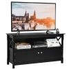 44 Inches Wooden Storage Cabinet TV Stand