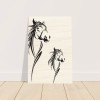 Equestrian Elegance Wood Print Art and Design by HadiArts