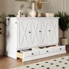 Solid Pine Murphy Bed Chest Cube Cabinet Bed with Charging Station and Large Storage Drawer for Home Office or Small Room,Queen,White