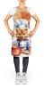 Finnish Spitz The Chef Apron Cooking Kitchen Server Baking Crafts Gardening for Adult Women Men, Unisex, Large, Multicolor