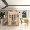 Four person Old fir Far-infrared outdoor sauna room