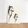 Equestrian Elegance Wood Print Art and Design by HadiArts