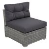 Patio Furniture Set Outdoor Furniture Daybed Rattan Sectional Furniture Set Patio Seating Group With Cushions and Center Table for Patio, Lawn