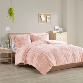 Shaggy Long Fur Comforter Mini Set (Color: as Pic)