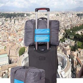 My Bag Buddy For World Traveler Compact Expandable Carry on Bag (Color: Blue-Grey)